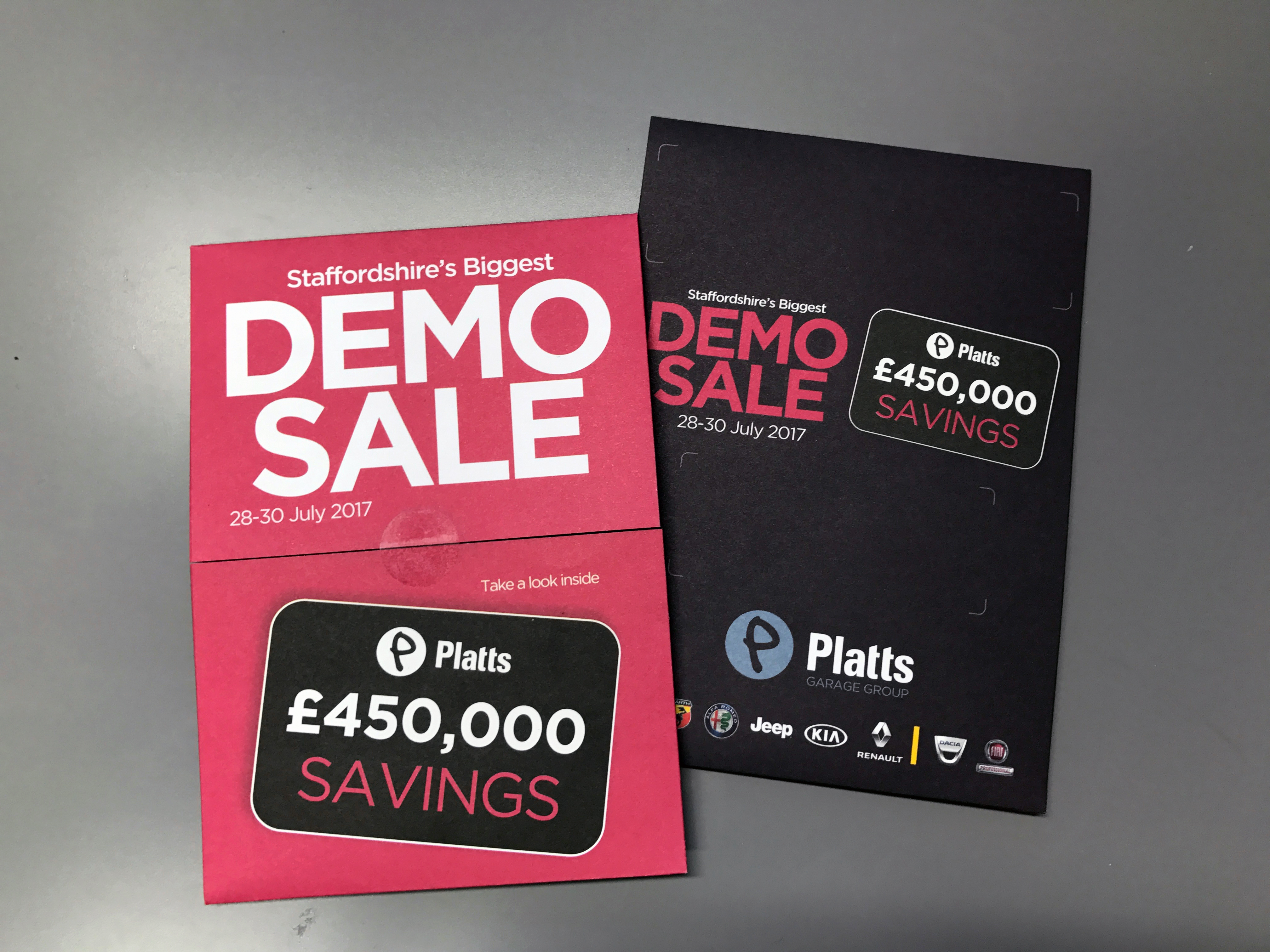 Platts Garages Demo Sale Event